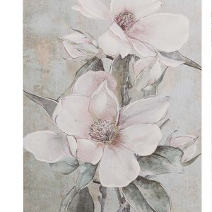 Lienzo Flores Tonos Azules 50x70cm