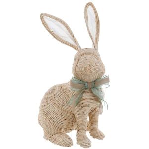 Figura Conejo Rafia Lazo 30cm