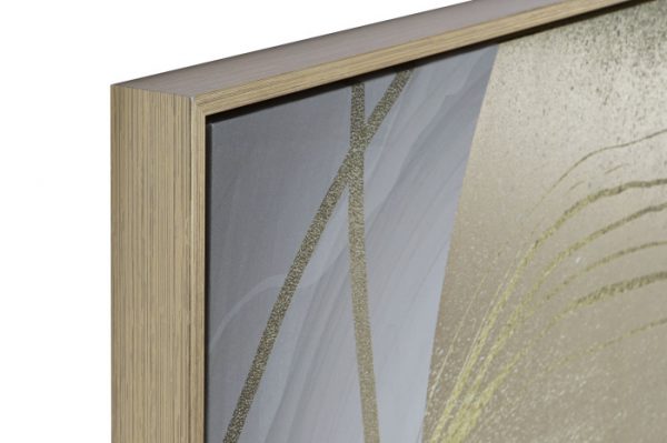 Cuadro Lienzo Mujer Dorado 83x123cm. - Imagen 3