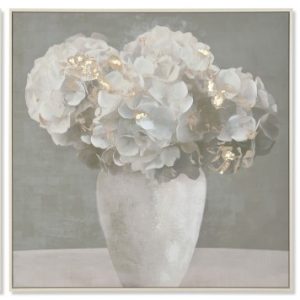 Cuadro Lienzo Florero Hortensia 82x82cm