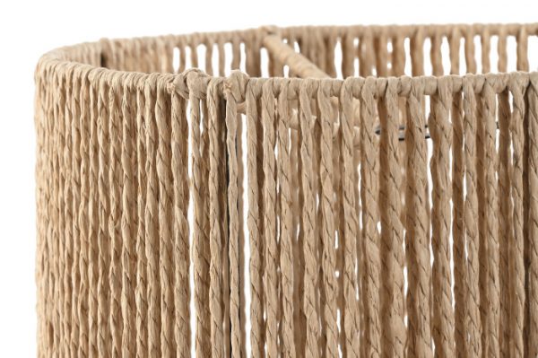 Set 3 Pantallas Fibra Natural 52x52x31cm. - Imagen 2