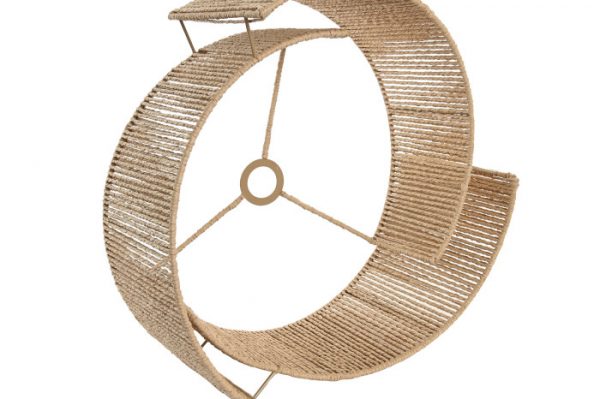 Pantalla Fibra Natural Formas 48x45x22cm. - Imagen 3