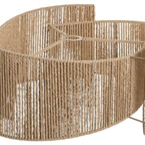 Pantalla Fibra Natural Formas 48x45x22cm.