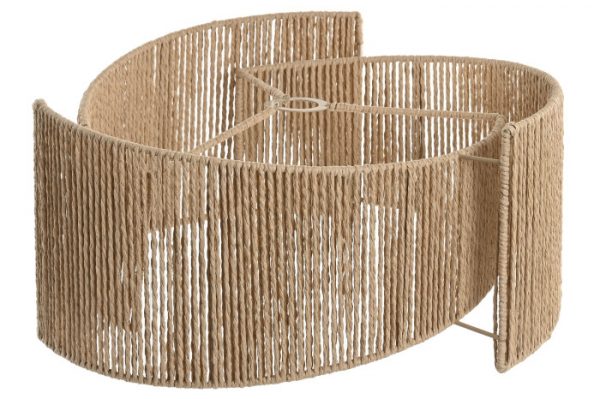 Pantalla Fibra Natural Formas 48x45x22cm.