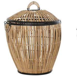 Cesto Ropa Grande Fibra Natural 48x48x55cm.
