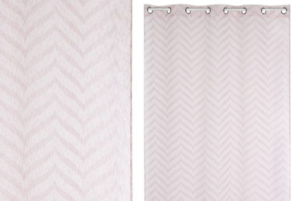 Cortina ZIG-ZAG Rosa 140x260cm.