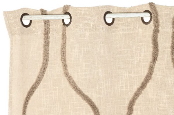 Cortina Algodón Beige 240x260cm. - Imagen 2