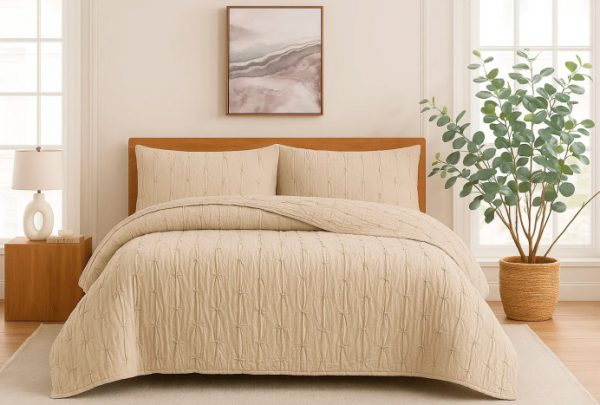 Colcha JAQUARD Beige 240x260cm.