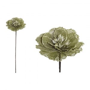 Flor Textura Foam Verde 25cm