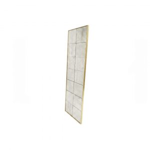 Espejo Cuadricula Oro 50x175cm Vintage