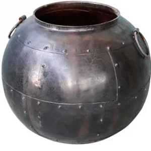 Macetero Metal Negro 50cm