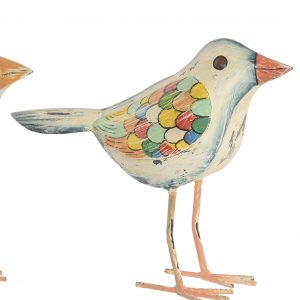 Figura Pajaro Metal 28cm
