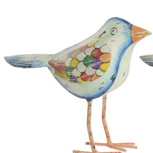 Figura Pajaro Metal 28cm