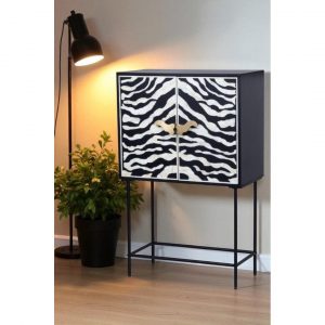 Armarion Hueso Negro Y Blanco 170cm