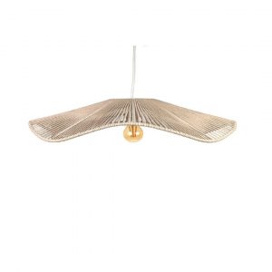 Lampara Techo Cuerda Blanca 58cm