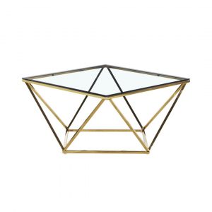 Mesa Centro DIAMOND Dorada 80cm